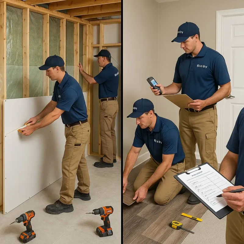 Repairs and Reconstruction process in Midway, LA